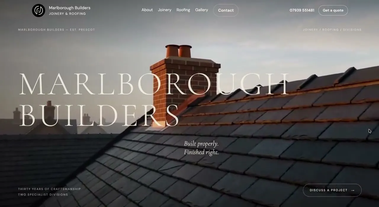 The Marlborough Builders homepage