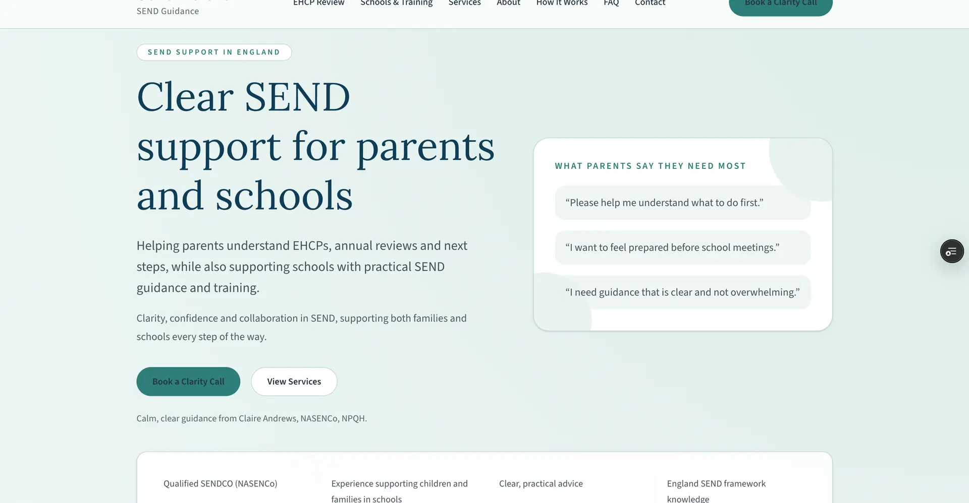 SEND Guidance website